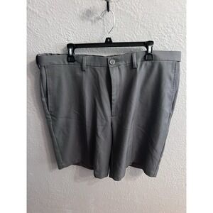 Haggar Cool 18 Pro Men's Size 40 Charcoal Gray Shorts Inseam 9 Inches